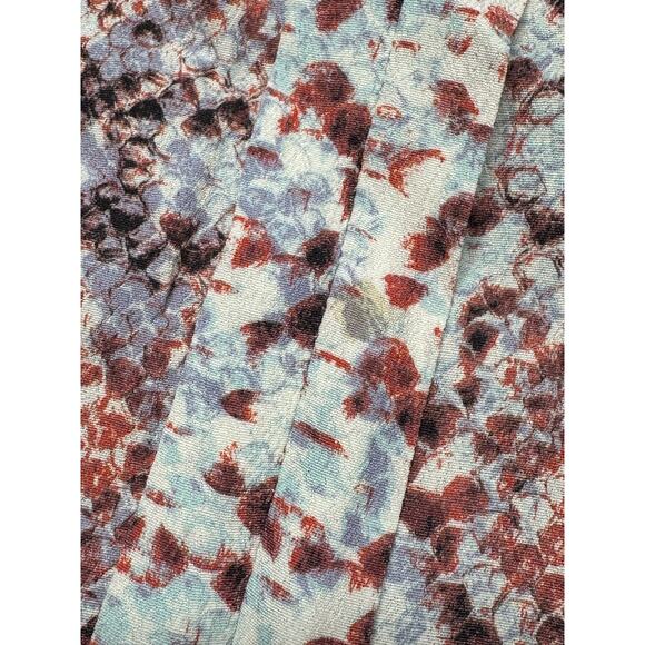 Lovers + Friends Top Womens Small Red Cream Snake Print Tie Neck Artsy Mob Wife - Picture 9 of 9